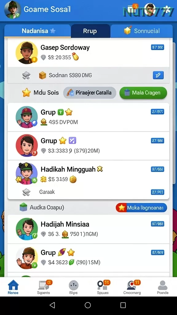 Galeri pratinjau visual nuts777 build APK resmi terbaru